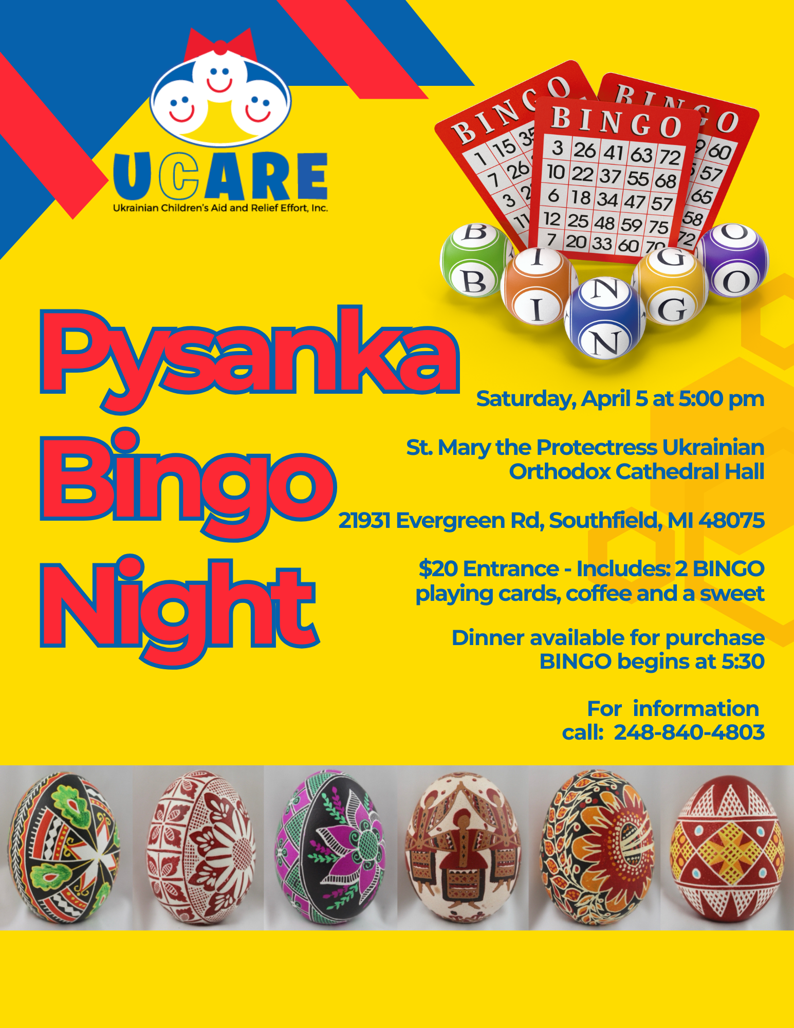 Pysanka Bingo Night