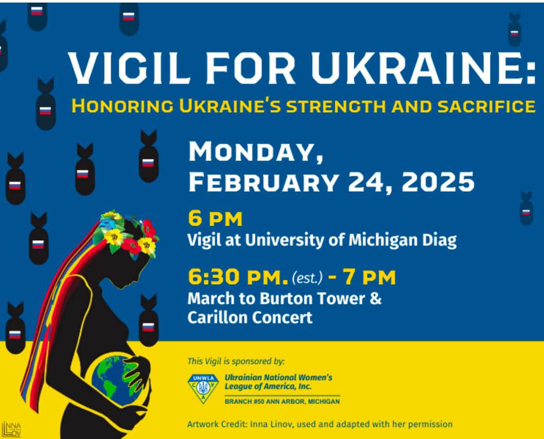 Vigil for Ukraine: Honoring Ukraine's Strength and Sacrifice